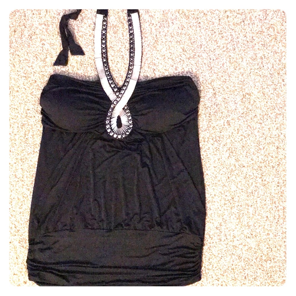 Black and Silver top